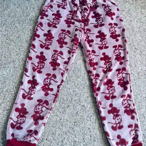 Disney Red and White Pajamas with mickey Design size large - Picture 4 of 7